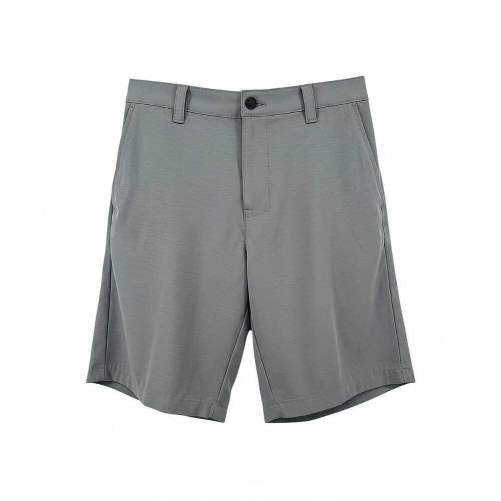Banana Republic Size 36 Shorts Men's Elastic Back Flat Front Gray Pocket Stretch